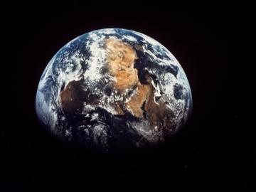 Vista del planeta Tierra desde el espacio