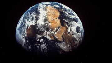 Vista del planeta Tierra desde el espacio