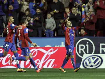 Giuseppe Rossi celebra su gol contra el Getafe Giuseppe Rossi celebra su gol contra el Getafe
