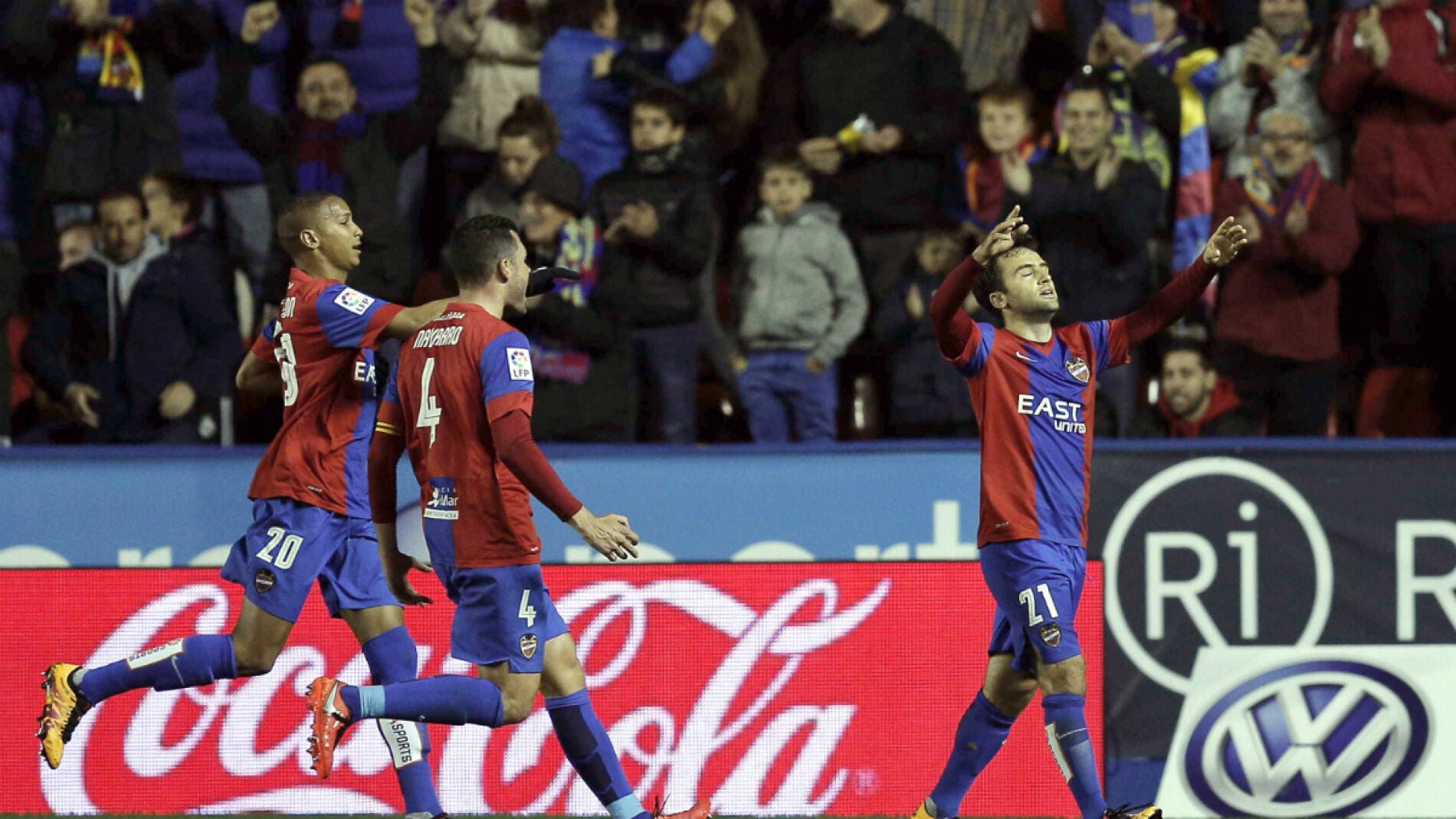 Giuseppe Rossi celebra su gol contra el Getafe