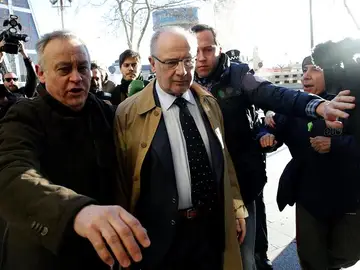 Rodrigo Rato a su llegada a los juzgados de Plaza Castilla Rodrigo Rato a su llegada a los juzgados de Plaza Castilla