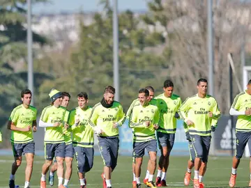 El Real Madrid se entrena en Valdebebas El Real Madrid se entrena en Valdebebas
