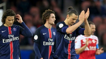 Ibrahimovic celebra un gol con el PSG