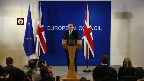 David Cameron, tras la reuni&oacute;n en Bruselas