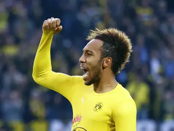 Aubameyang celebra un gol con el Borussia Dortmund Aubameyang celebra un gol con el Borussia Dortmund