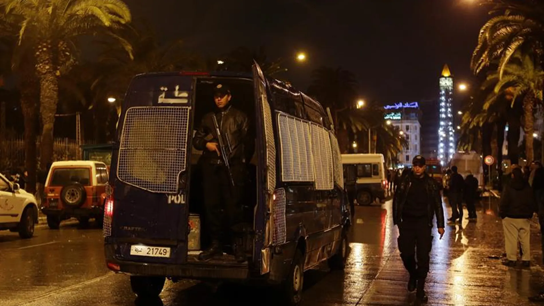 Miembros de las Policía en Túnez Miembros de las Policía en Túnez