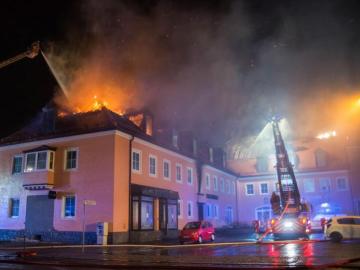 Hotel donde los refugiados se alojaban en una ciudad alemana