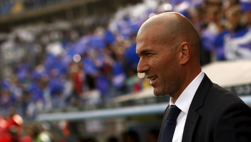 Zinedine Zidane, durante el partido contra el Málaga