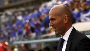 Zinedine Zidane, durante el partido contra el Málaga