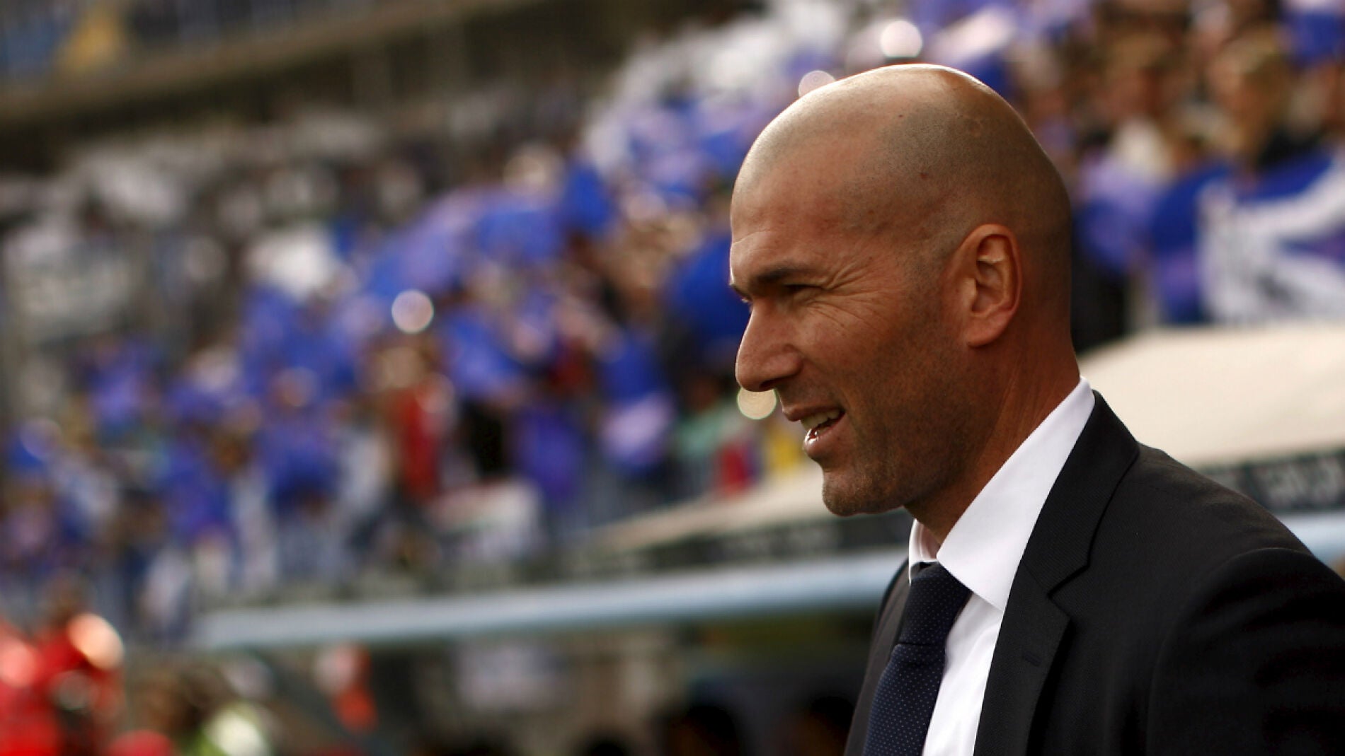 Zinedine Zidane, durante el partido contra el M&aacute;laga