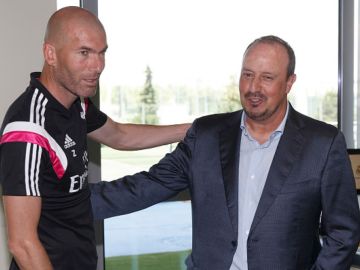 Zidane y Rafa Benítez