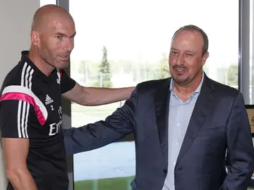 Zidane y Rafa Benítez Zidane y Rafa Benítez