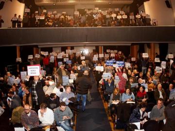 Asistentes al pleno municipal de Pontevedra