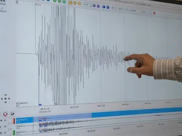 Gráfica del terremoto con epicentro en el mar de Alborán Gráfica del terremoto con epicentro en el mar de Alborán