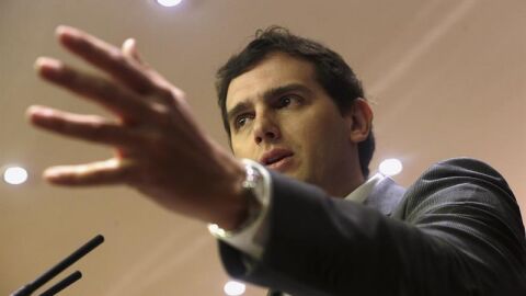 Albert Rivera, en rueda de prensa