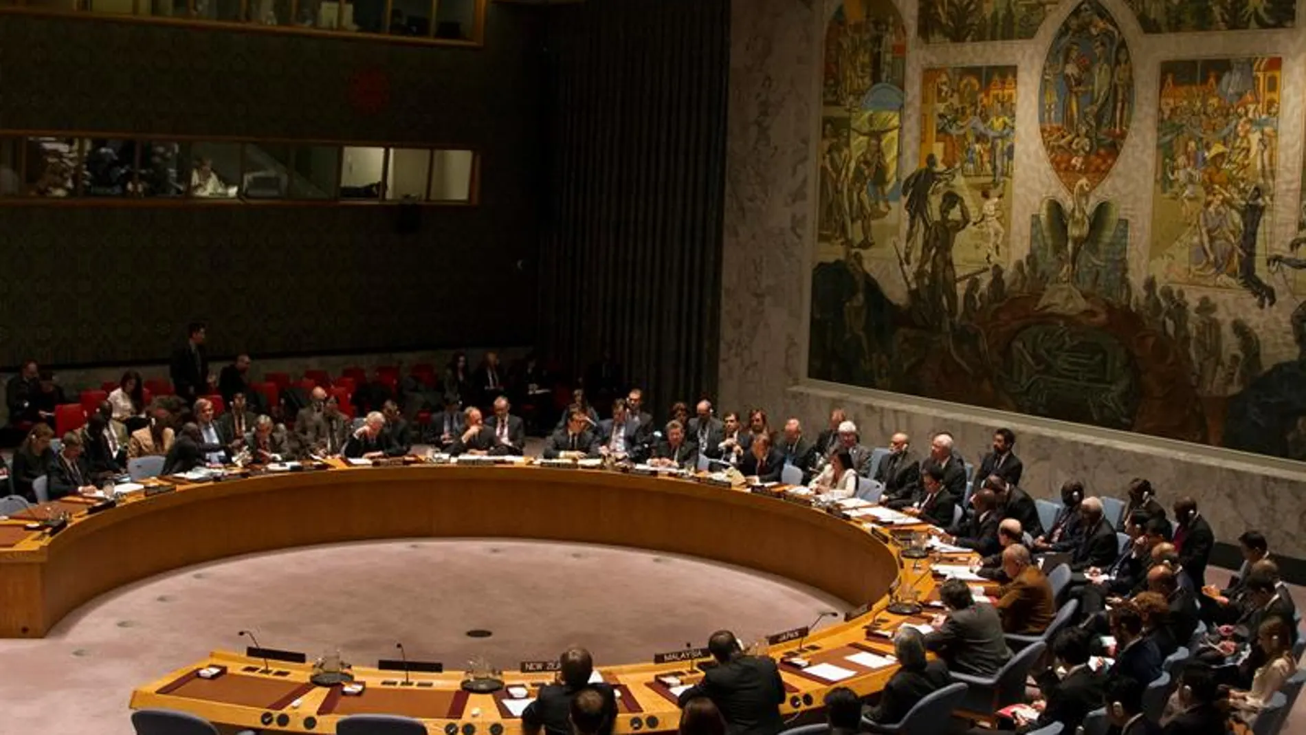 Una sesión del Consejo de Seguridad de la ONU Una sesión del Consejo de Seguridad de la ONU
