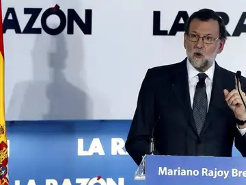 Rajoy durante su intervención en el Foro de La Razón Rajoy durante su intervención en el Foro de La Razón