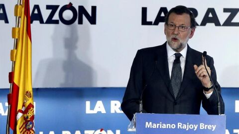 Rajoy durante su intervenci&oacute;n en el Foro de La Raz&oacute;n