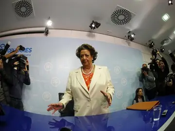 Rita Barberá en rueda de prensa Rita Barberá en rueda de prensa