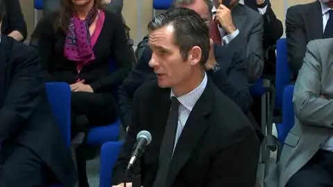 Iñaki Urdangarin declarando ante el juez Iñaki Urdangarin declarando ante el juez