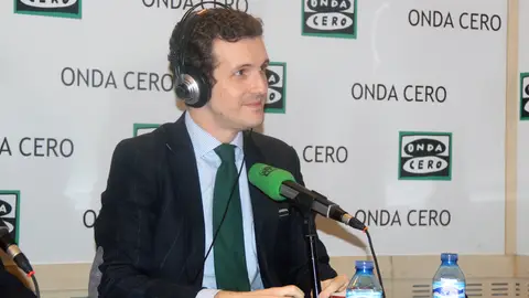 Pablo Casado, durante una entrevista en Onda Cero Pablo Casado, durante una entrevista en Onda Cero