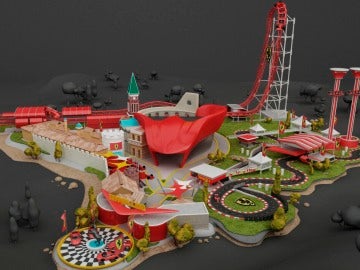 Así quedará Ferrari Land una vez esté terminado