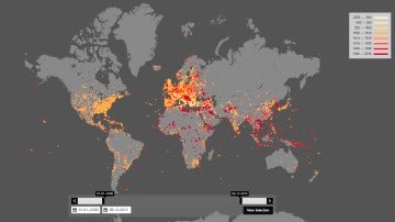 Mapa de las guerras en los últimos 4.000 años
