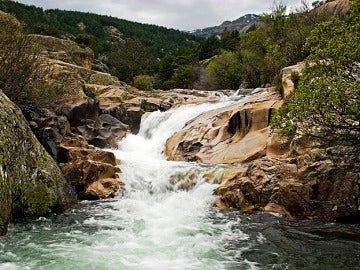 La salida de charca verde, en La Pedriza