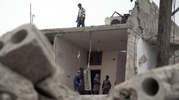 Vivienda bombardeada en la ciudad siria de Alepo (Archivo)