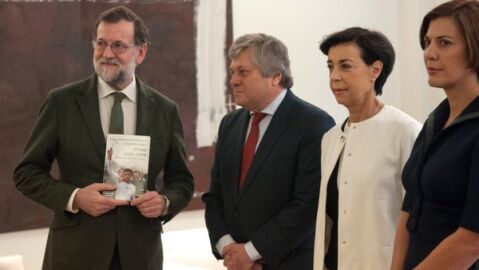 Mariano Rajoy, junto a los familiares del opositor venezolano Leopoldo L&oacute;pez
