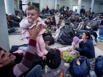 Refugiados en Atenas Refugiados en Atenas