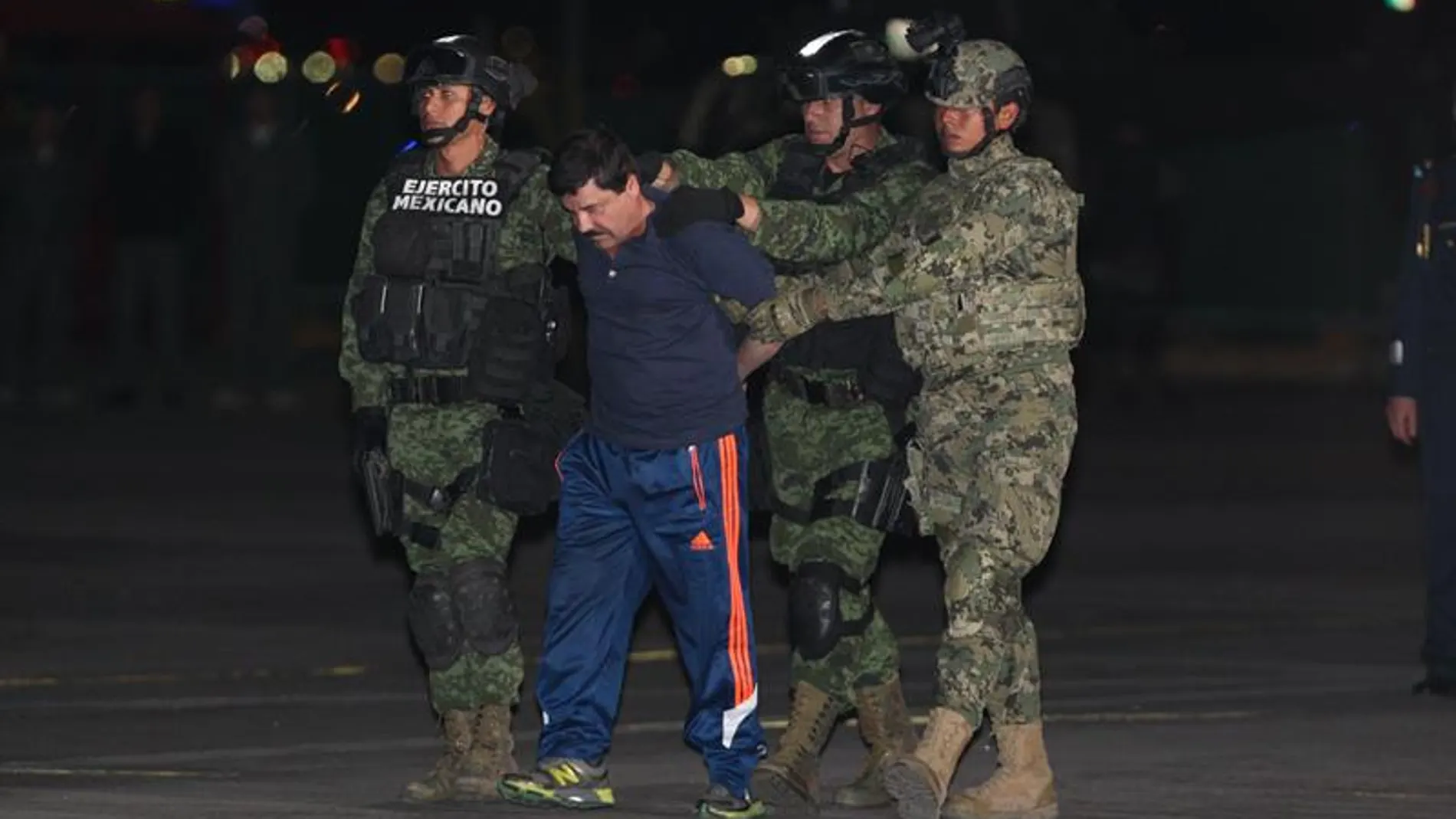 El Chapo tras su captura El Chapo tras su captura