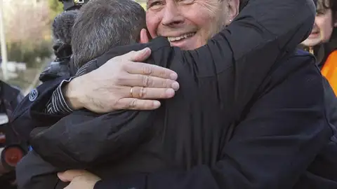 Otegi a su salida de la prisión de Logroño Otegi a su salida de la prisión de Logroño
