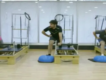 Susana Griso con Estopa en el gimnasio Susana Griso con Estopa en el gimnasio