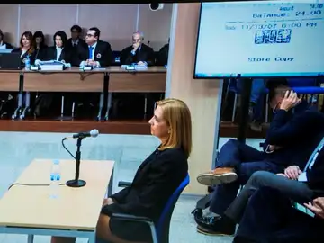 La Infanta Cristina durante su declaración ante el juez La Infanta Cristina durante su declaración ante el juez