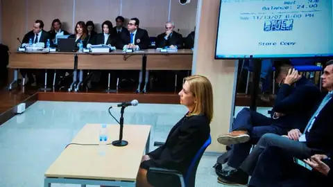 La Infanta Cristina durante su declaración La Infanta Cristina durante su declaración