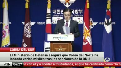 Corea del Norte lanza varios misiles de corto alcance tras las sanciones aprobadas por la ONU