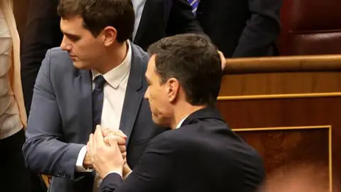 Rivera y Sánchez, tras el fracaso en el debate de investidura Rivera y Sánchez, tras el fracaso en el debate de investidura