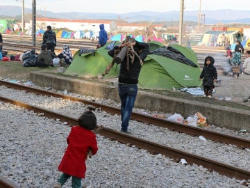 Refugiados en Grecia