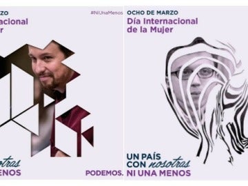 Carteles originales con Pablo Iglesias e ïgo Errejón