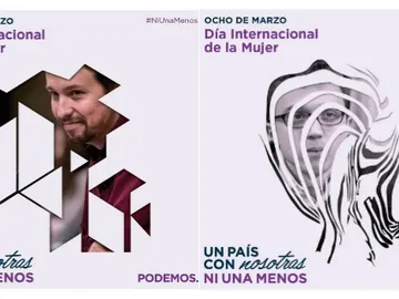 Carteles originales con Pablo Iglesias e ïgo Errejón Carteles originales con Pablo Iglesias e ïgo Errejón