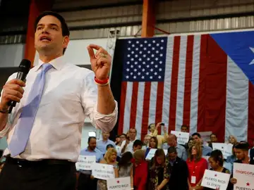 Marco Rubio durante un acto de campaña Marco Rubio durante un acto de campaña