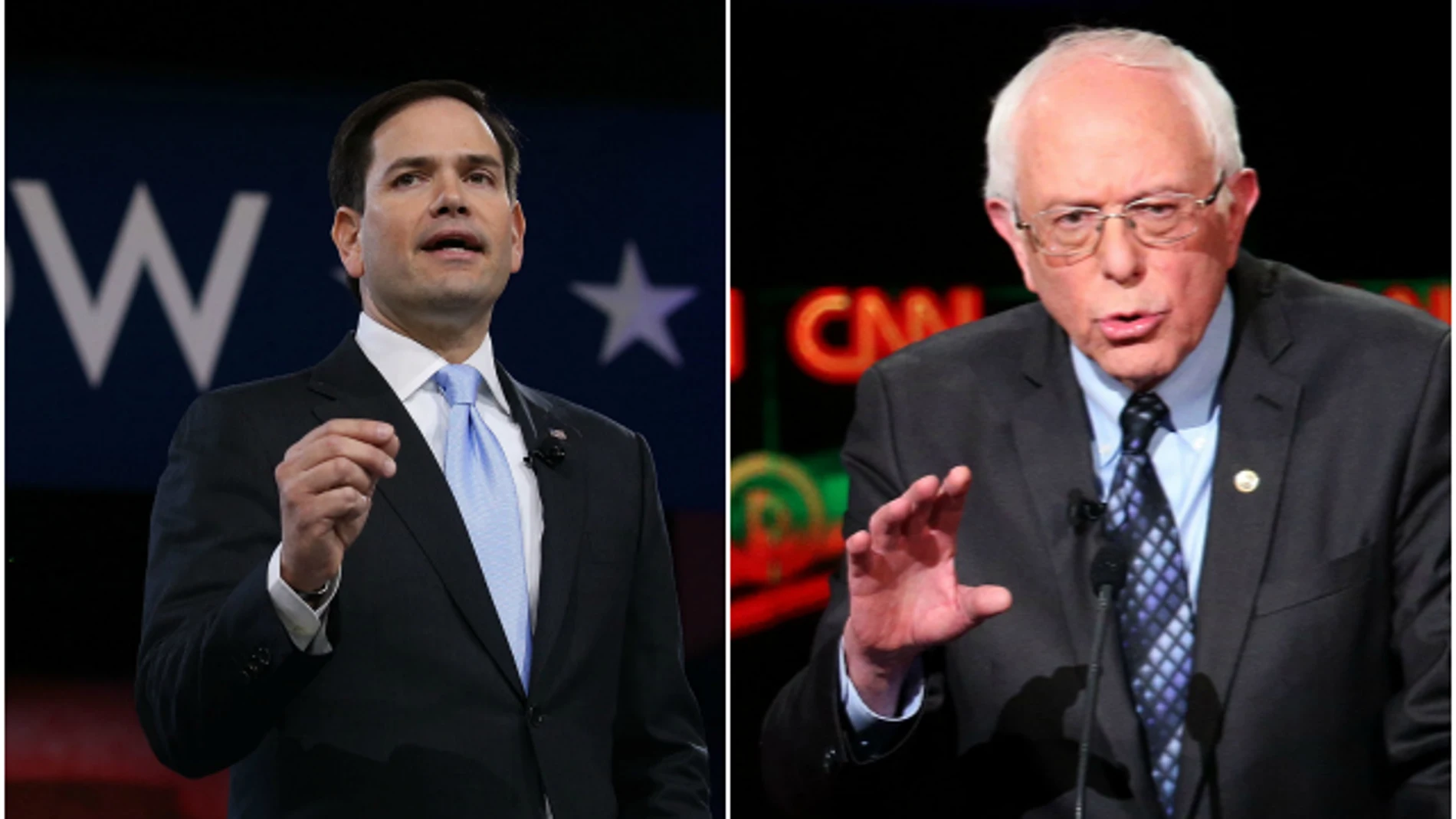 Marco Rubio y Bernie Sanders Marco Rubio y Bernie Sanders