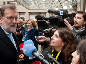 Mariano Rajoy en la sede del Consejo Europeo en Bruselas Mariano Rajoy en la sede del Consejo Europeo en Bruselas