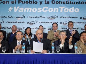 La coalición política de oposición venezolana Mesa de Unidad Democrática