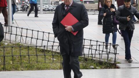Luis B&aacute;rcenas, a su entrada en los Juzgados de Plaza Castilla