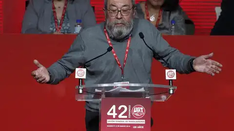 El secretario general de UGT, Cándido Méndez, durante su discurso El secretario general de UGT, Cándido Méndez, durante su discurso