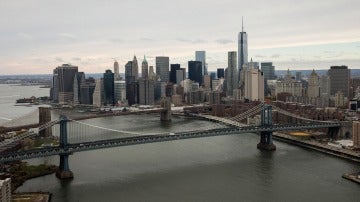 Vista del puente de Brooklyn en Nueva York