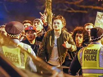 Detractores de Trump se manifestaron en Chicago Detractores de Trump se manifestaron en Chicago