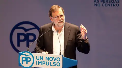 Rajoy durante el Congreso del PP en Pontevedra Rajoy durante el Congreso del PP en Pontevedra